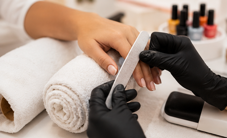 Professional manicure service in Vile Parle East