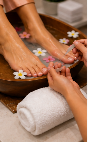Professional manicure and pedicure services in Vile Parle East for healthy beautiful nails.