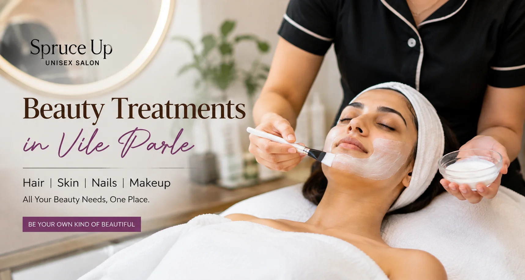 Beauty treatments in Vile Parle at a professional unisex salon