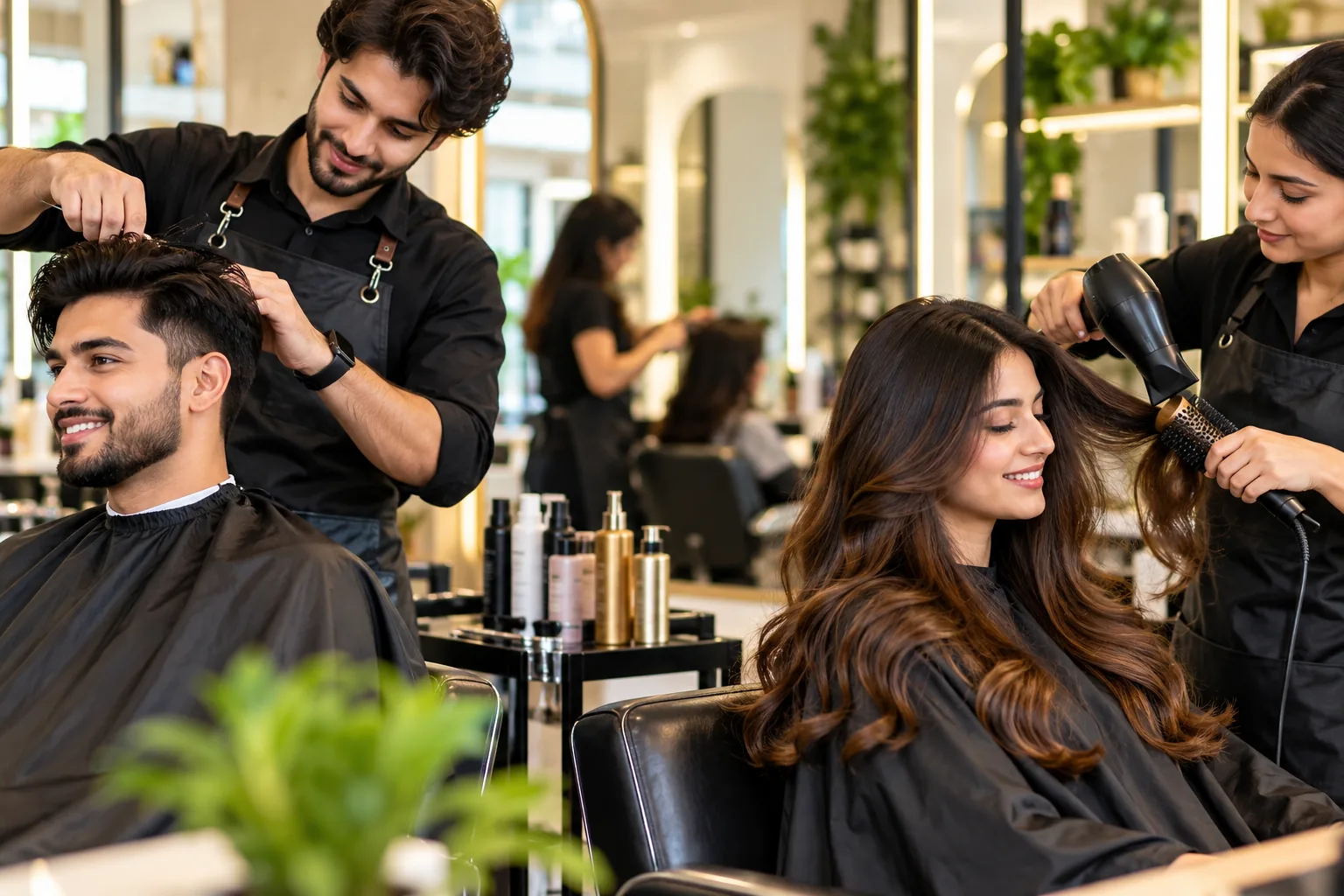 Unisex Salon in Vile Parle East Complete hair services for men and women at a unisex salon in Vile Parle East, Mumbai