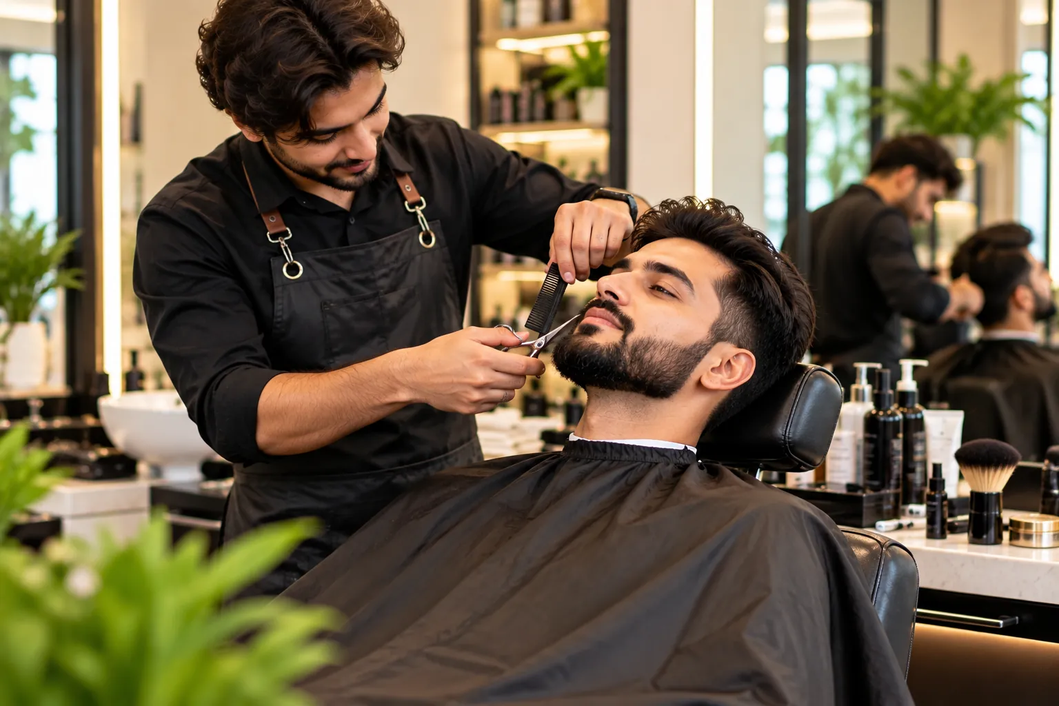 Unisex Salon in Vile Parle East Professional grooming services for men at a unisex salon in Vile Parle East, Mumbai